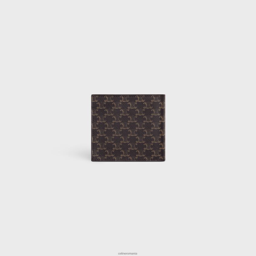 accesorii ro CELINE bărbați portofel dublu din pânză Triomphe 8R6R602134