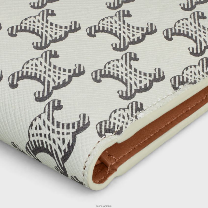 accesorii ro CELINE bărbați portofel dublu din pânză Triomphe 8R6R602135