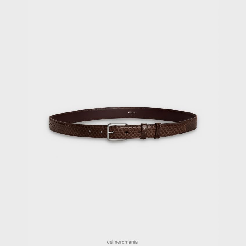 accesorii ro CELINE bărbați centura eleganta cu catarama patrata in sarpe de apa 8R6R602208