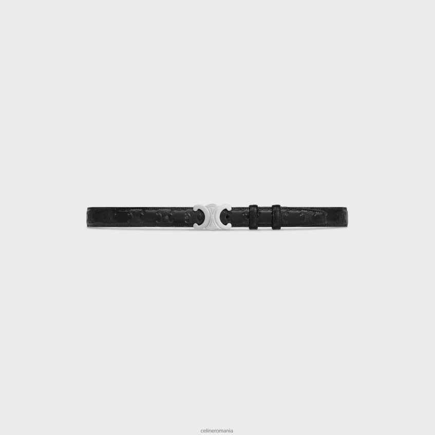 accesorii ro CELINE bărbați centura medie triomphe din taurillon cu triomf în relief 8R6R602194
