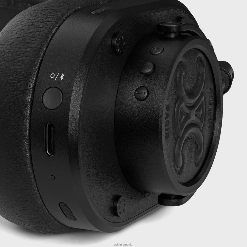 accesorii ro CELINE bărbați căști din piele de vițel netedă și piele de miel cu triomf în relief 8R6R601664