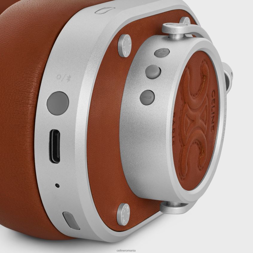 accesorii ro CELINE bărbați căști din piele naturală de vițel și piele de miel cu triomf în relief 8R6R601666