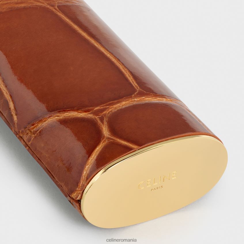 accesorii ro CELINE bărbați carcasă mică pentru brichetă din alamă și aligator 8R6R601557