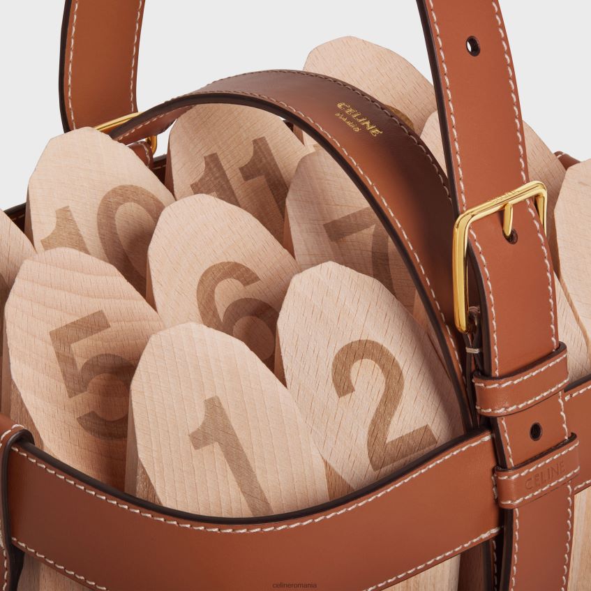 accesorii ro CELINE bărbați chile de finisare din pânză Triomphe și piele de vițel 8R6R601686