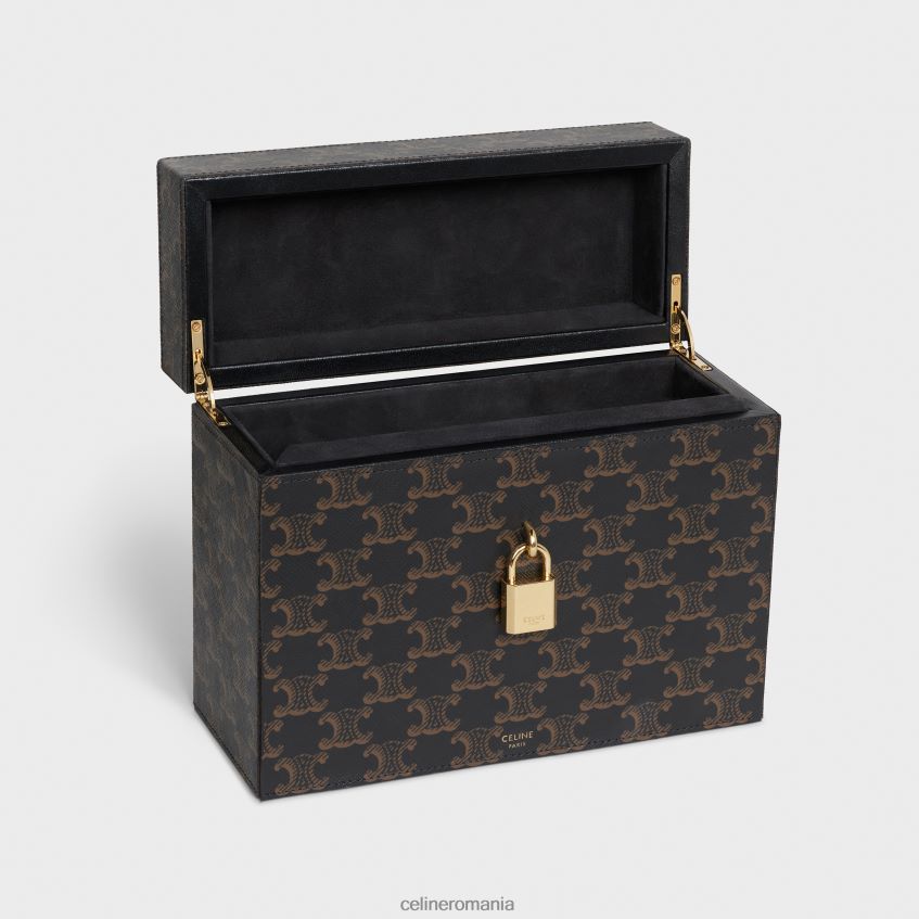 accesorii ro CELINE bărbați cutie 3 parfumuri 6.8 fl.oz din pânză Triomphe și piele de vițel naturală 8R6R601470