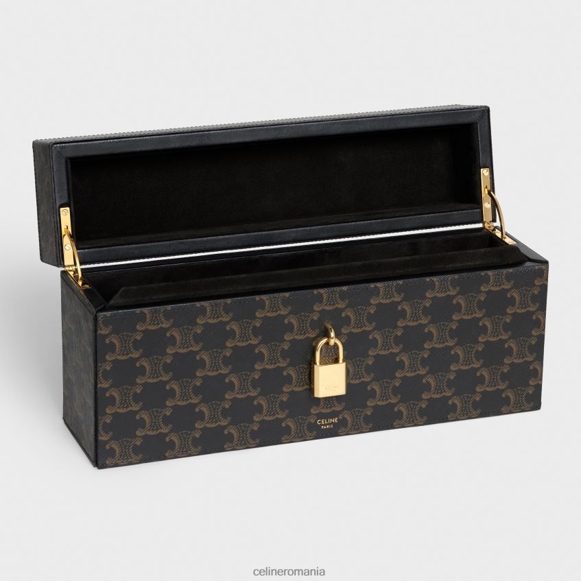 accesorii ro CELINE bărbați cutie 5 parfumuri 3.4 fl.oz din pânză Triomphe și piele de vițel naturală 8R6R601469