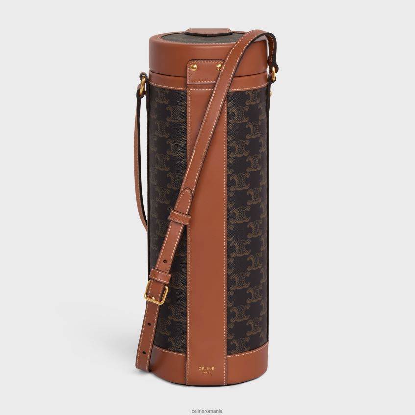 accesorii ro CELINE bărbați cutie de șampanie din pânză Triomphe și piele de vițel 8R6R601658