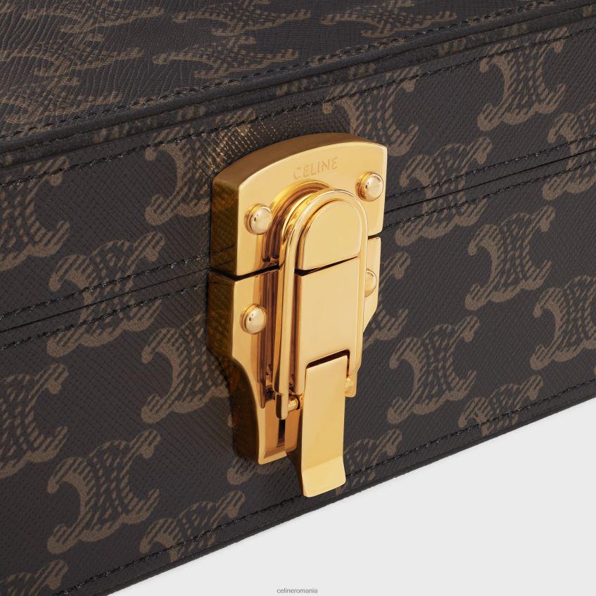 accesorii ro CELINE bărbați cutie de papetărie din pânză Triomphe 8R6R601636