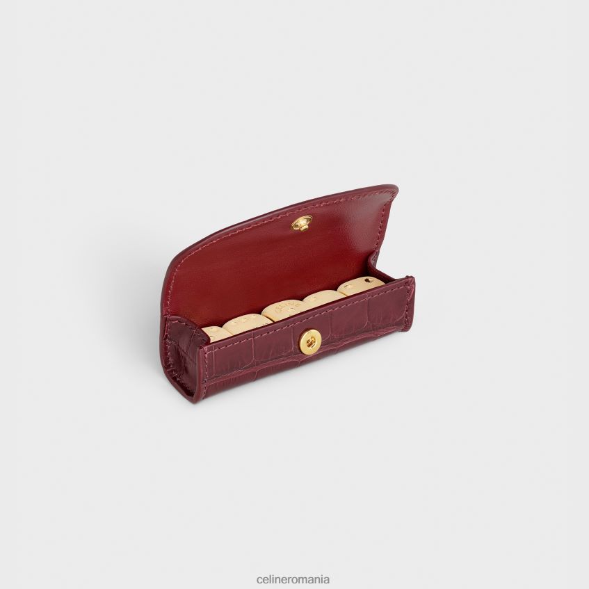 accesorii ro CELINE bărbați cutie de zaruri în aligator 8R6R601673