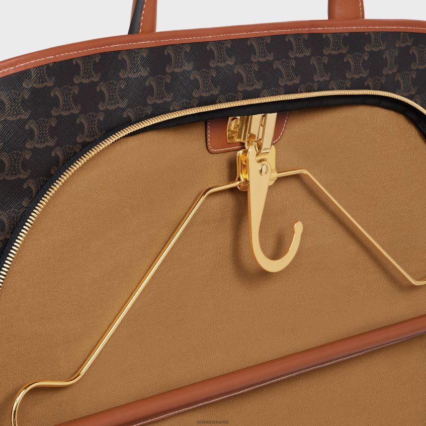 accesorii ro CELINE bărbați geantă pentru haine din pânză Triomphe și piele de vițel 8R6R601630