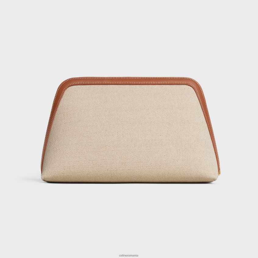 accesorii ro CELINE bărbați husă mare pentru cosmetice din material textil și piele de vițel 8R6R601577