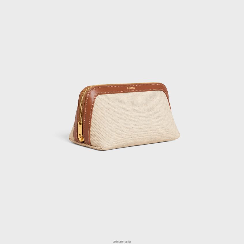 accesorii ro CELINE bărbați husă mică pentru cosmetice din material textil și piele de vițel 8R6R601579