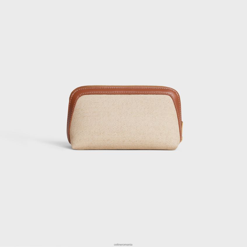 accesorii ro CELINE bărbați husă mică pentru cosmetice din material textil și piele de vițel 8R6R601579