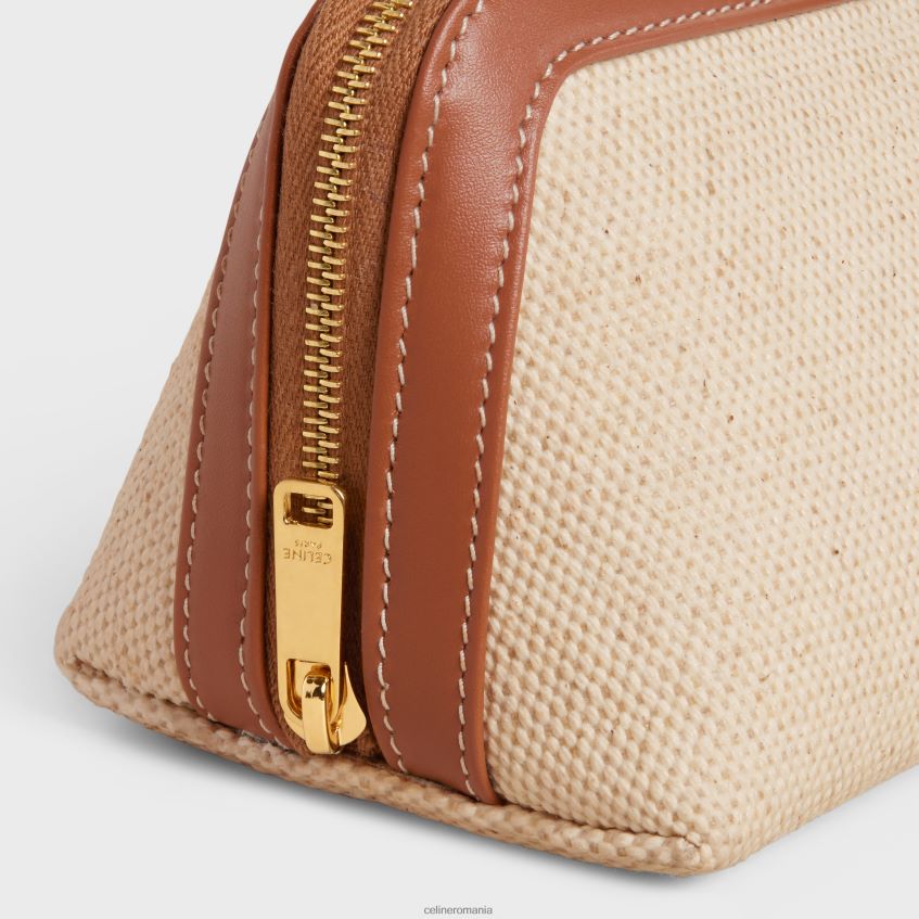 accesorii ro CELINE bărbați husă mică pentru cosmetice din material textil și piele de vițel 8R6R601579