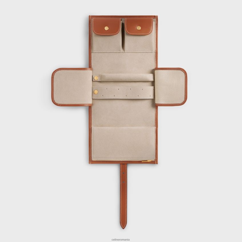 accesorii ro CELINE bărbați husă pentru bijuterii din material textil și piele de vițel 8R6R601595