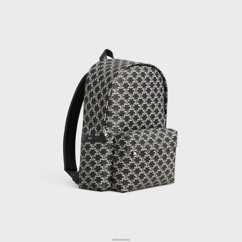 accesorii ro CELINE bărbați rucsac mediu din pânză triomphe bicoloră și piele de vițel 8R6R602087