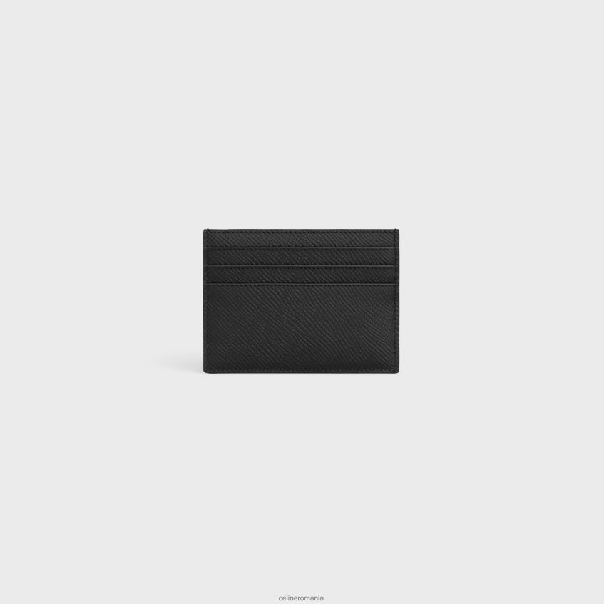 accesorii ro CELINE bărbați suport mare pentru carduri din piele de vițel granulată 8R6R602150