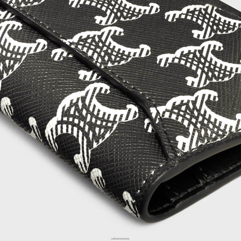 accesorii ro CELINE bărbați suport vertical pentru carduri din pânză triomphe bicolor 8R6R602121