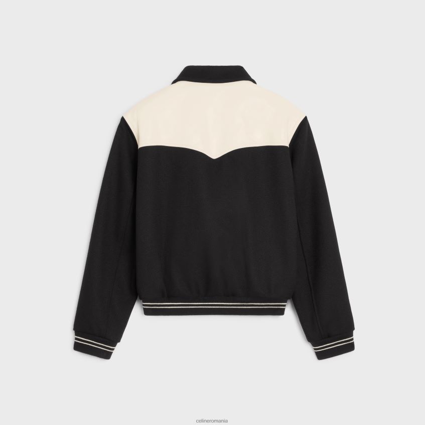 îmbrăcăminte ro CELINE bărbați geacă jack teddy din lână blindată 8R6R601834