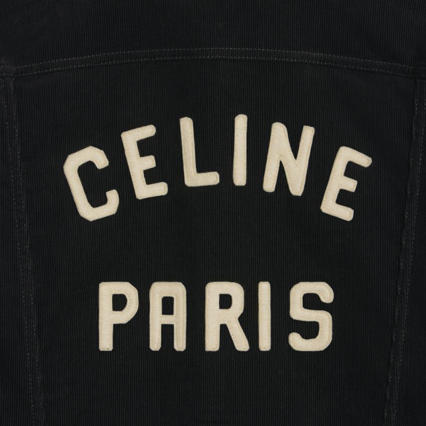 îmbrăcăminte ro CELINE bărbați geacă trucker din catifea 8R6R601784