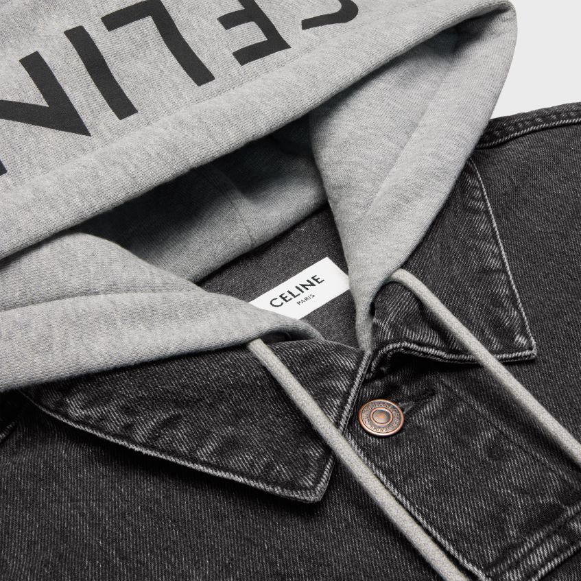 îmbrăcăminte ro CELINE bărbați geacă trucker din denim 8R6R601785