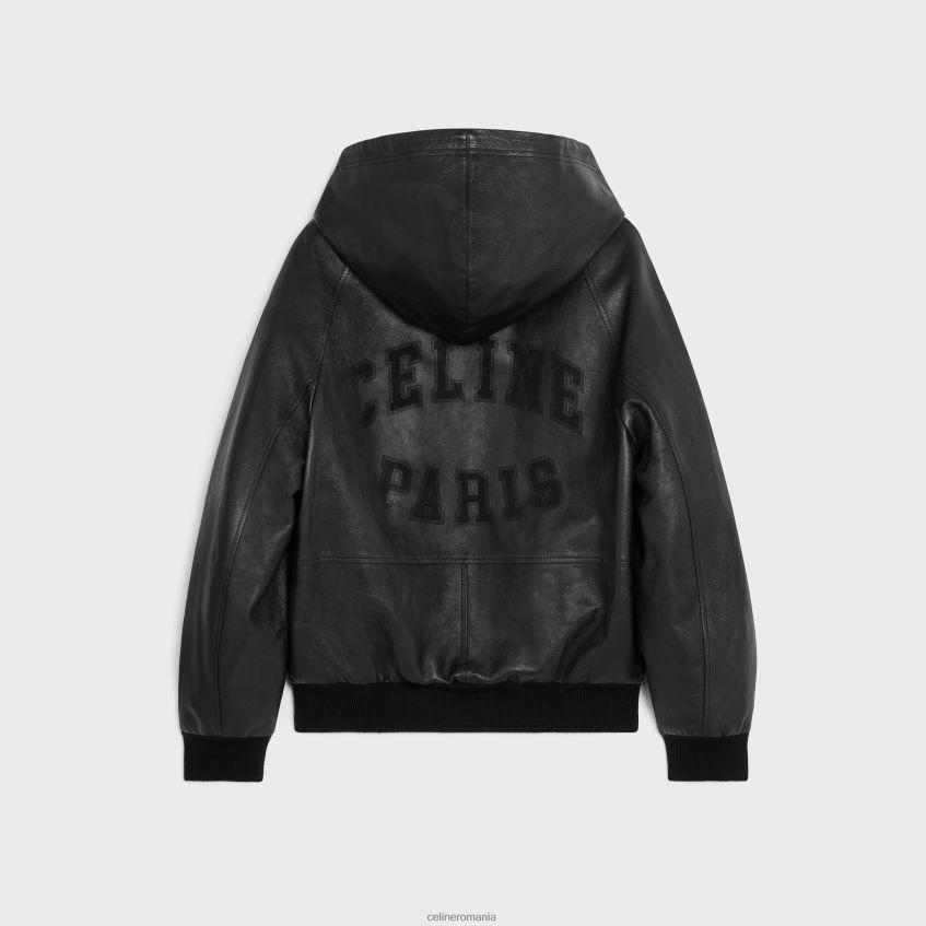 îmbrăcăminte ro CELINE bărbați jachetă blouse largi din piele moale de miel 8R6R601783