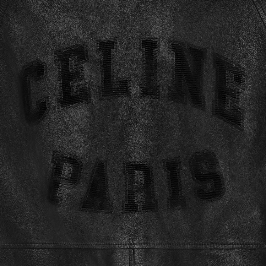 îmbrăcăminte ro CELINE bărbați jachetă blouse largi din piele moale de miel 8R6R601783