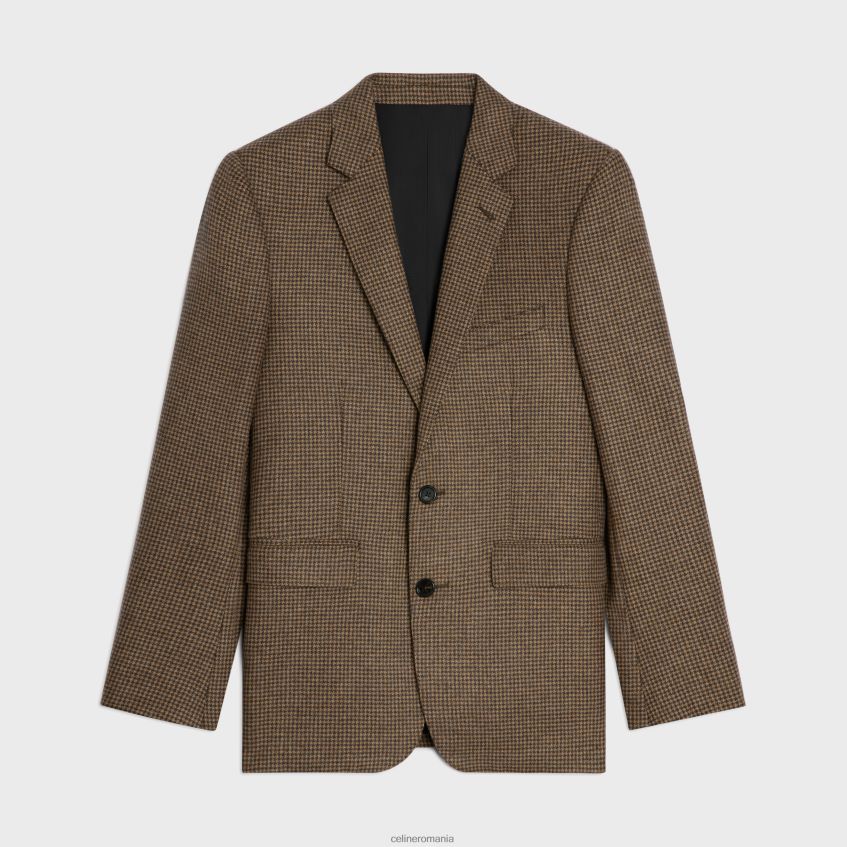 îmbrăcăminte ro CELINE bărbați jachetă clasică din flanel de cașmir 8R6R601787