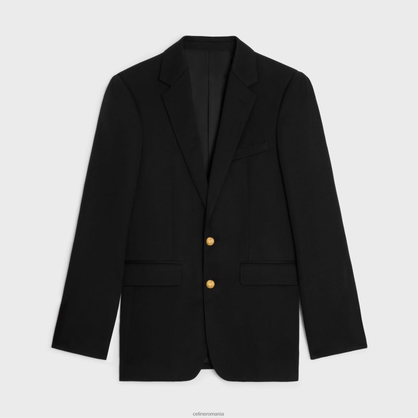 îmbrăcăminte ro CELINE bărbați jachetă clasică din lână diagonală 8R6R601786