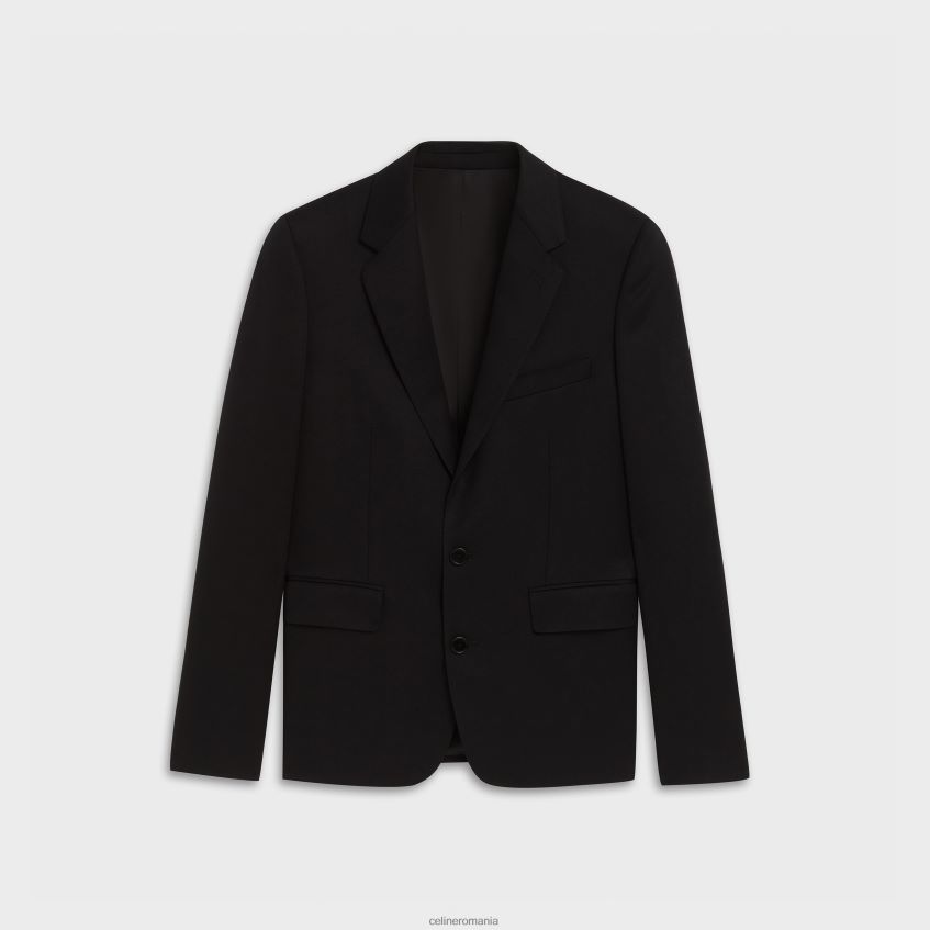 îmbrăcăminte ro CELINE bărbați jachetă scurtă în grain de poudre 8R6R601887