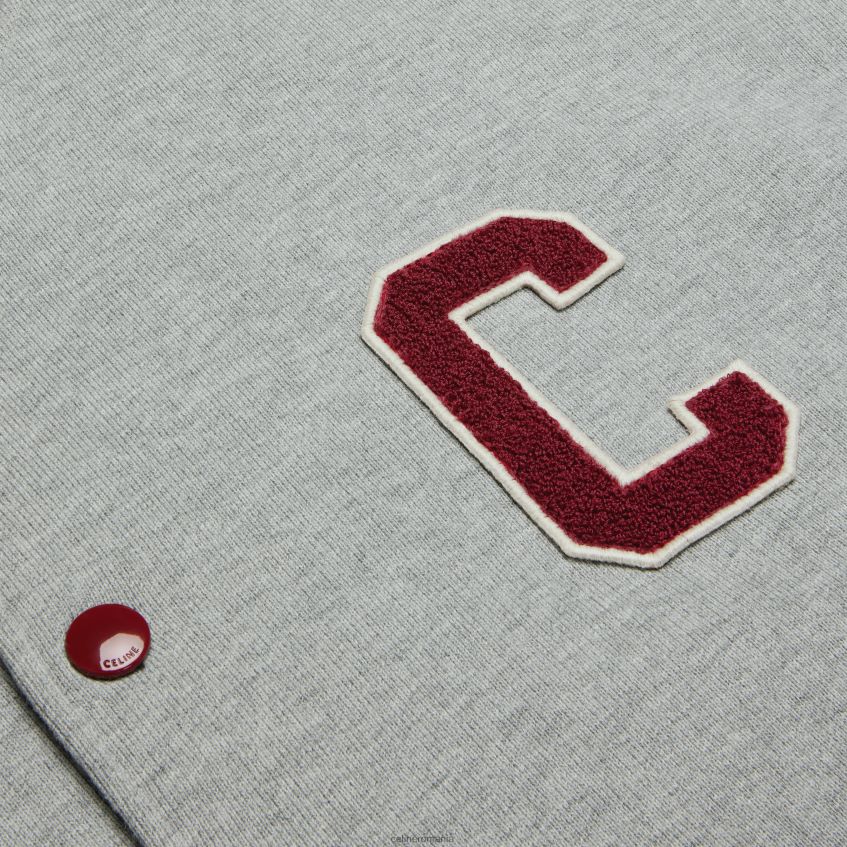 îmbrăcăminte ro CELINE bărbați jachetă teddy college din fleece de bumbac 8R6R601844