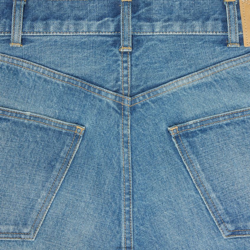 îmbrăcăminte ro CELINE bărbați pantaloni scurți Wesley din denim union wash 8R6R602007