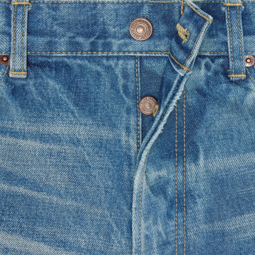 îmbrăcăminte ro CELINE bărbați pantaloni scurți Wesley din denim union wash 8R6R602007