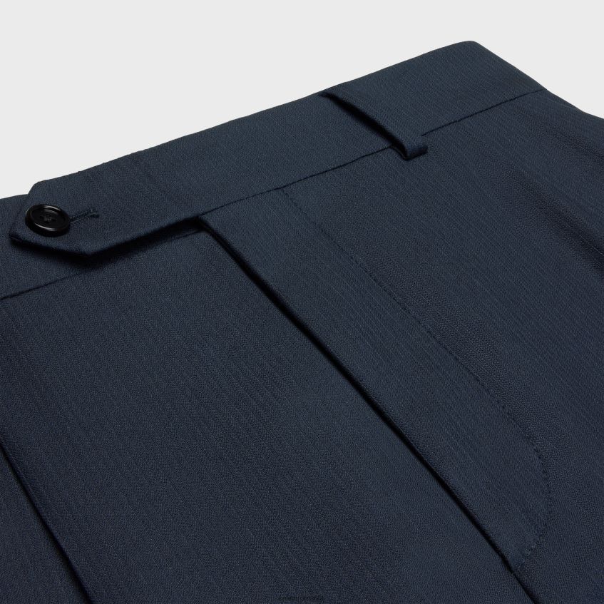 îmbrăcăminte ro CELINE femei pantaloni scurți din lână în dungi 8R6R60589