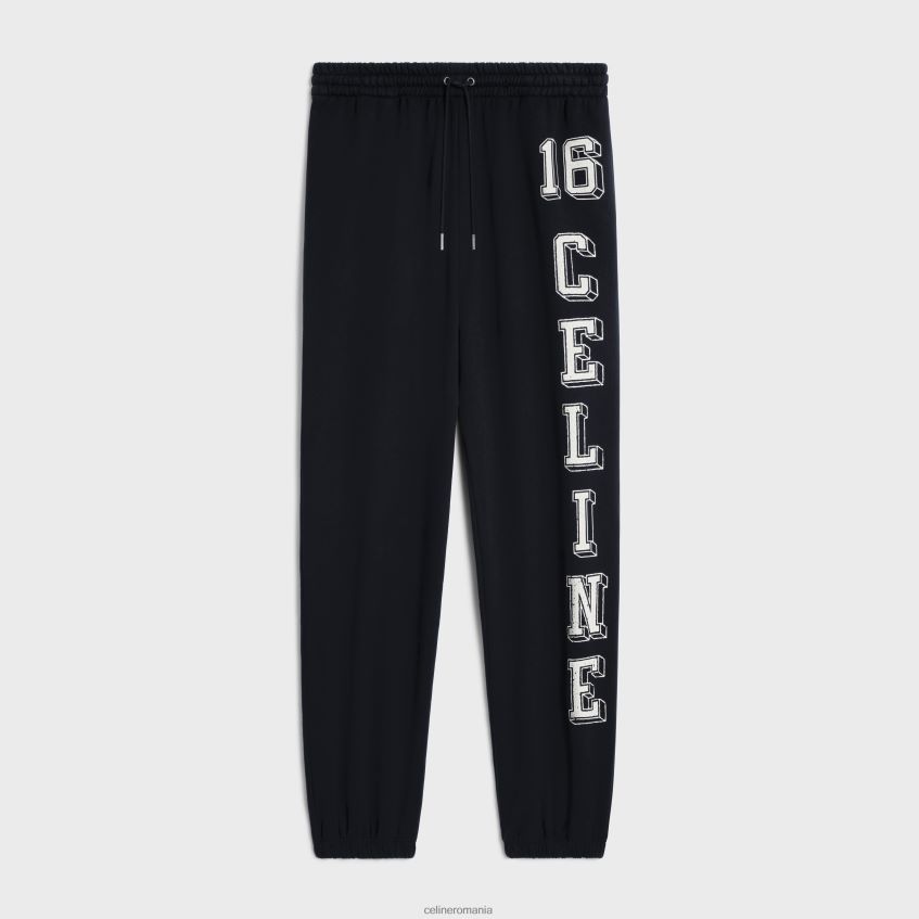 îmbrăcăminte ro CELINE bărbați 16 pantaloni de sport din fleece de bumbac 8R6R601825