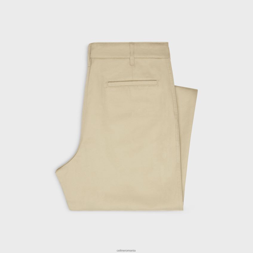 îmbrăcăminte ro CELINE bărbați pantaloni chino drepte din twill de bumbac 8R6R602011