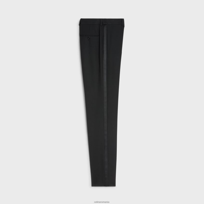 îmbrăcăminte ro CELINE bărbați pantaloni clasici tux in grain de poudre 8R6R601897