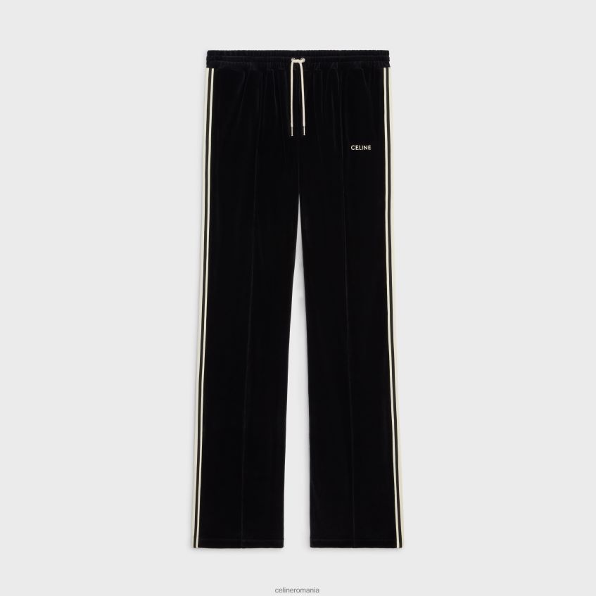 îmbrăcăminte ro CELINE bărbați pantaloni de trening din jerseu de catifea 8R6R601826
