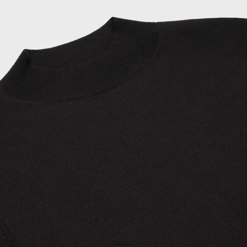 îmbrăcăminte ro CELINE bărbați pulover cu guler ridicat din bumbac merinos 8R6R601973