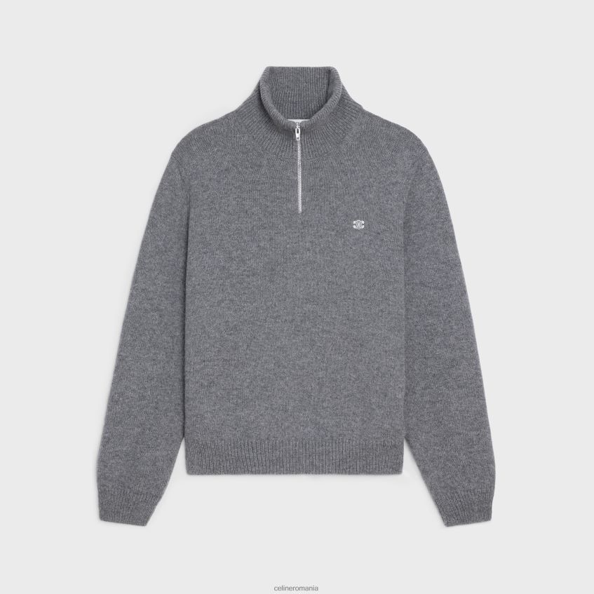 îmbrăcăminte ro CELINE bărbați pulover trucker triomphe din lână și cașmir 8R6R601795