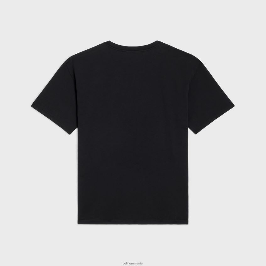 îmbrăcăminte ro CELINE bărbați tricou loose wave din jerseu de bumbac 8R6R601925