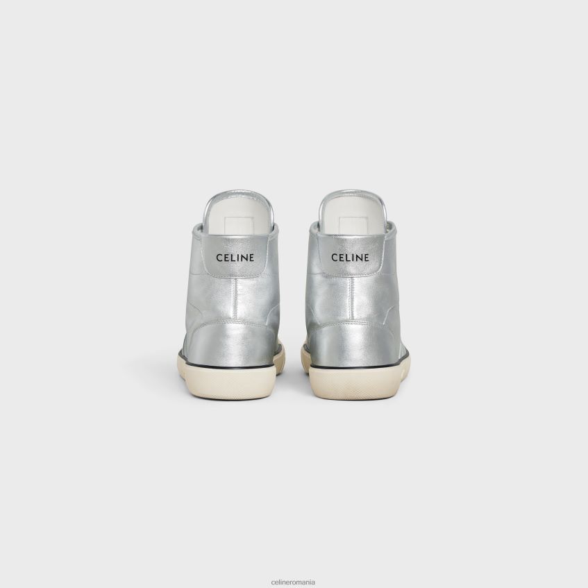 încălţăminte ro CELINE bărbați adidasi alan cu șireturi as-02 mid low din piele de vițel metalizat 8R6R602052