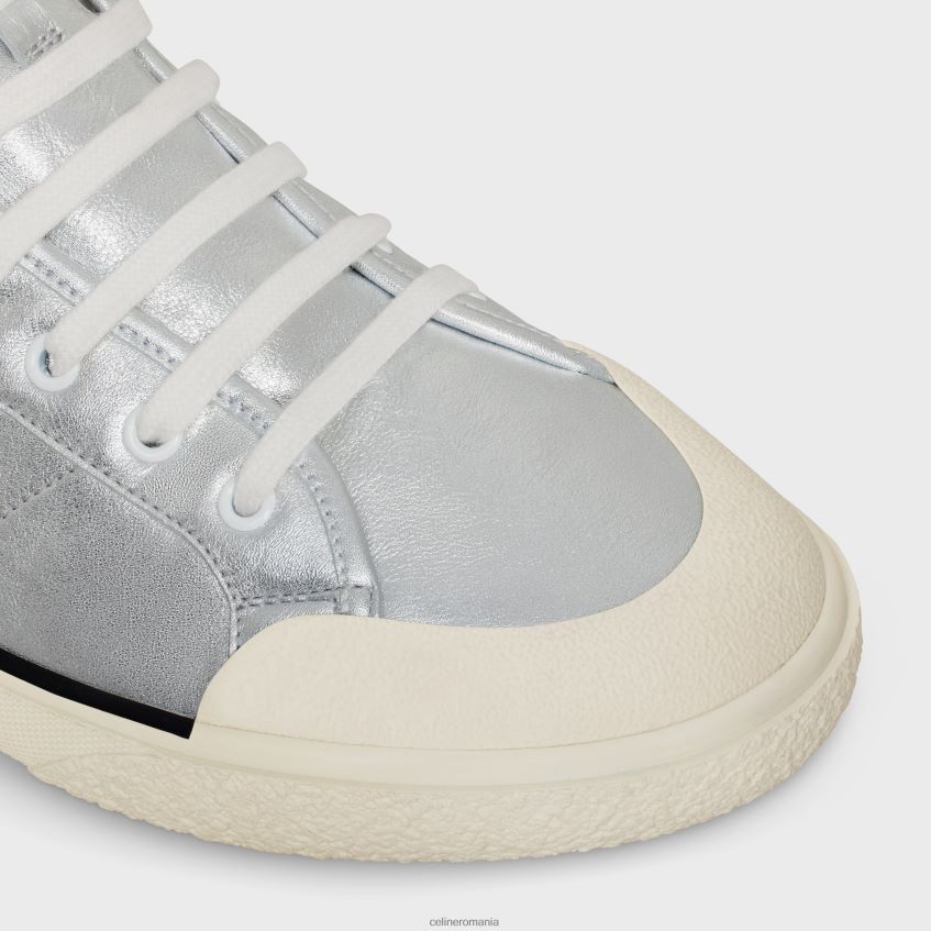 încălţăminte ro CELINE bărbați adidasi alan cu șireturi as-02 mid low din piele de vițel metalizat 8R6R602052