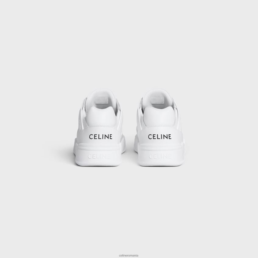 încălţăminte ro CELINE bărbați pantofi sport trainer cr-07 joasă cu șireturi din piele de vițel 8R6R602046