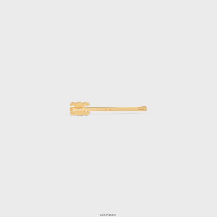 accesorii ro CELINE femei tobogan triomphe din alamă cu finisaj și cristale 8R6R601245