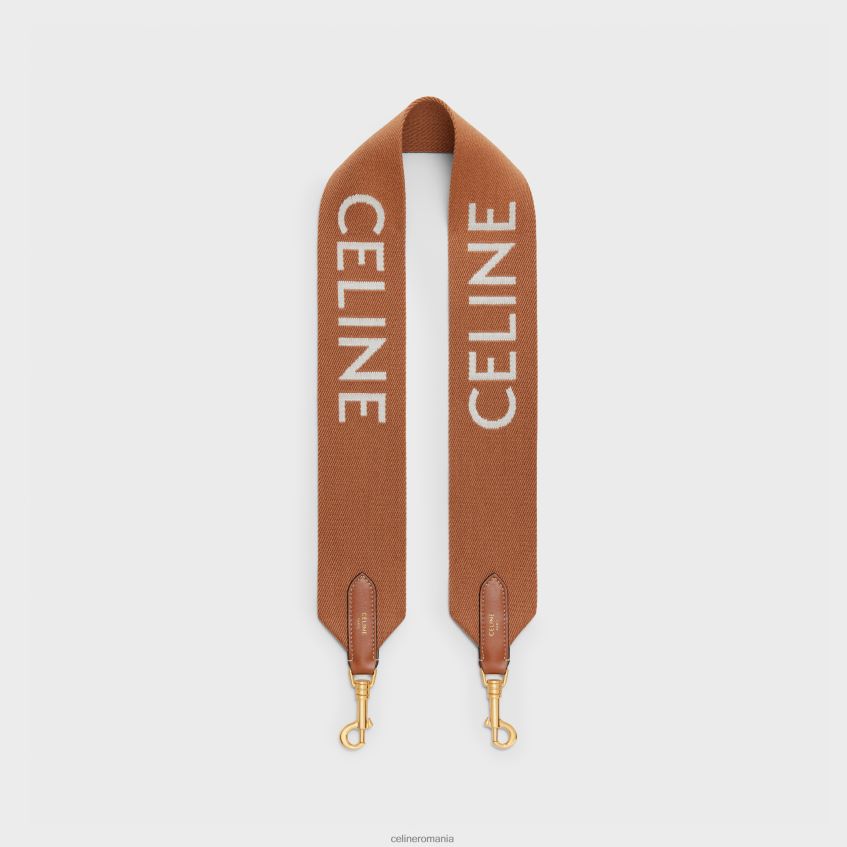 accesorii ro CELINE femei curea scurtă din lână cu jacquard 8R6R60524