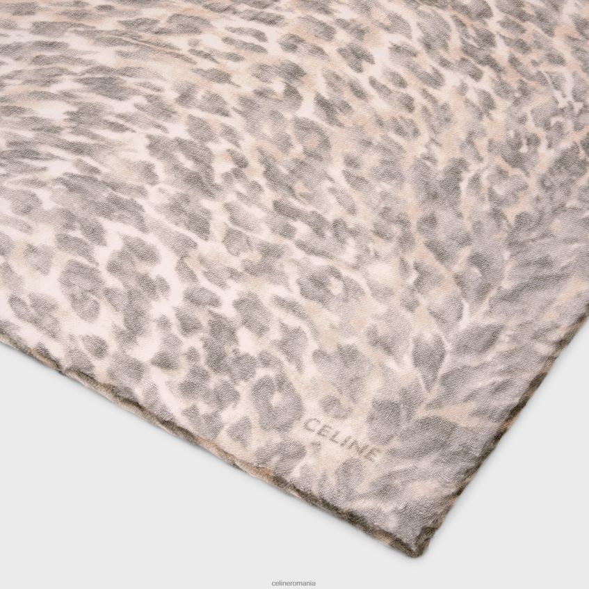 accesorii ro CELINE femei furat în muselină de cașmir cu imprimeu de râs 8R6R601203