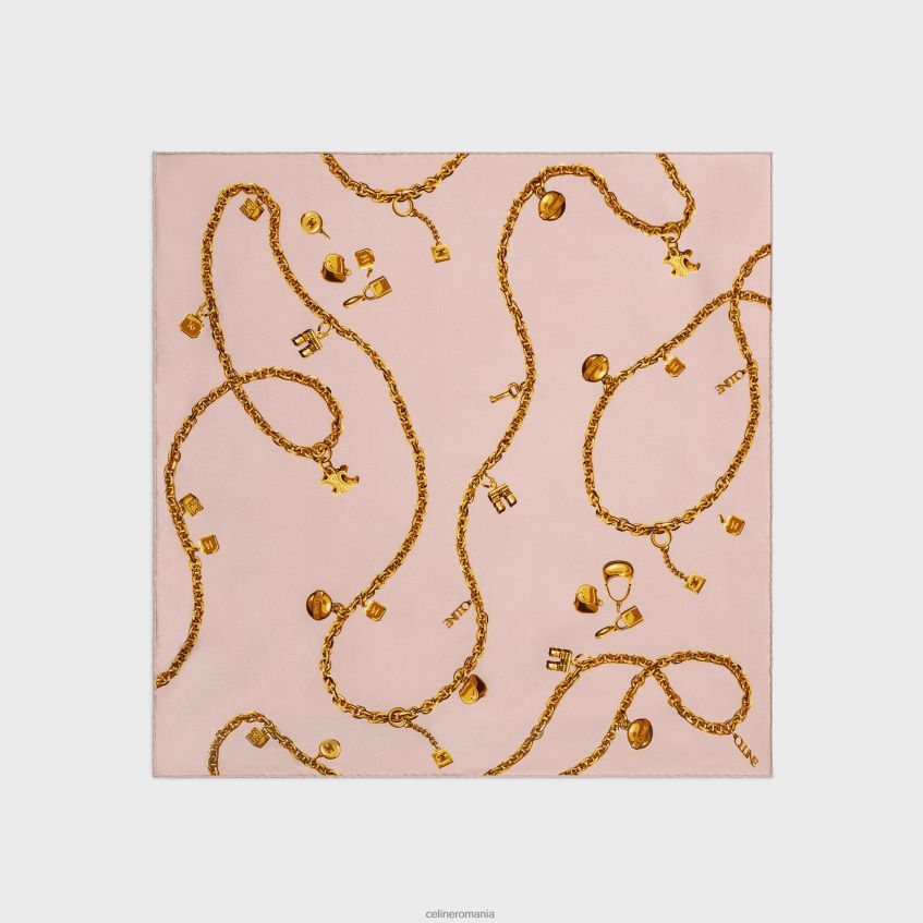 accesorii ro CELINE femei pătrat în lanț ciucuri twill de mătase 8R6R601206