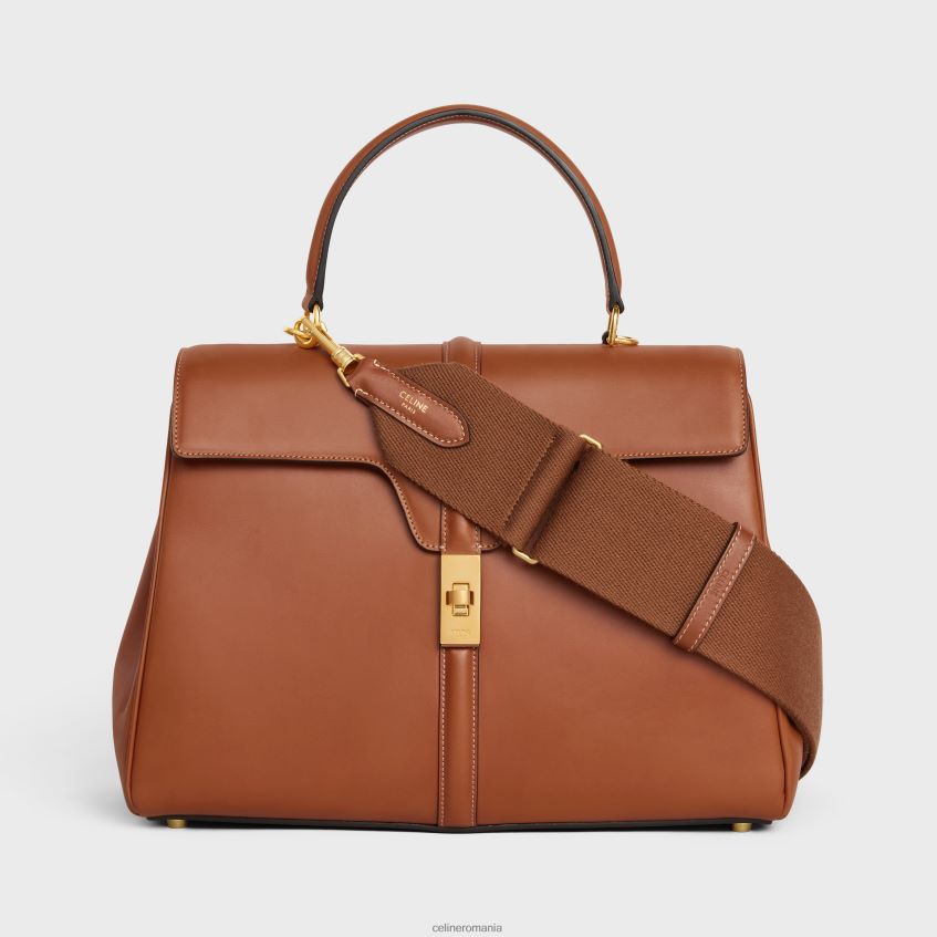 accesorii ro CELINE femei curea reglabila din lana cu finisaj auriu 8R6R60440