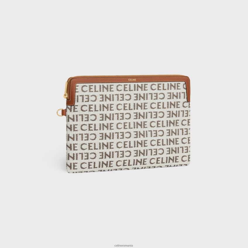 accesorii ro CELINE femei husă mică cu semnătură cu cureaua din material textil cu piele de vițel integrală 8R6R60548